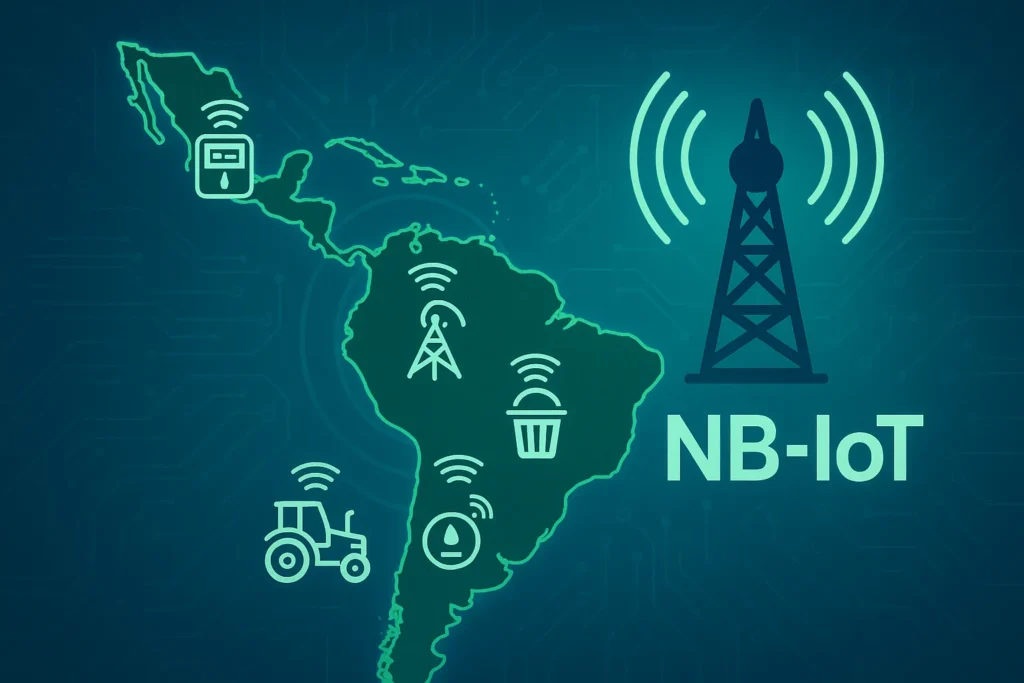 Descubre cómo la tecnología NB-IoT en América Latina está transformando industrias con soluciones IoT de bajo consumo y largo alcance.