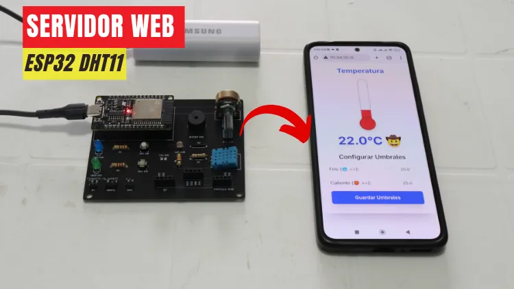 servidor web ESP32 DHT11 Tutorial