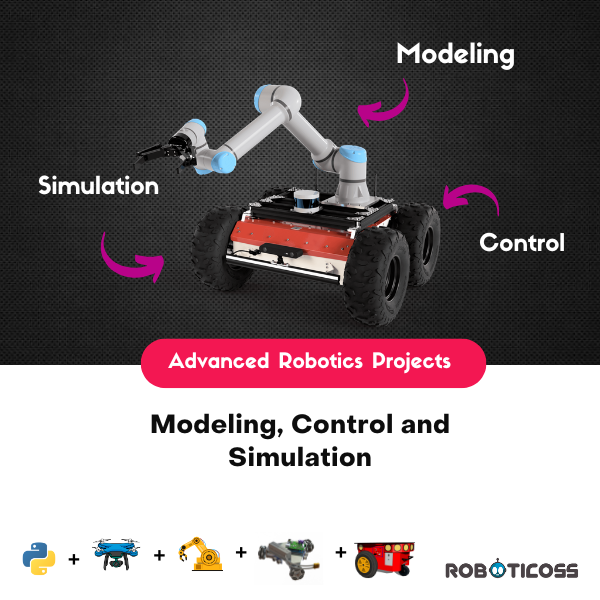 Real robotics engineering projects focused on robot control, kinematics, simulation and autonomous systems.