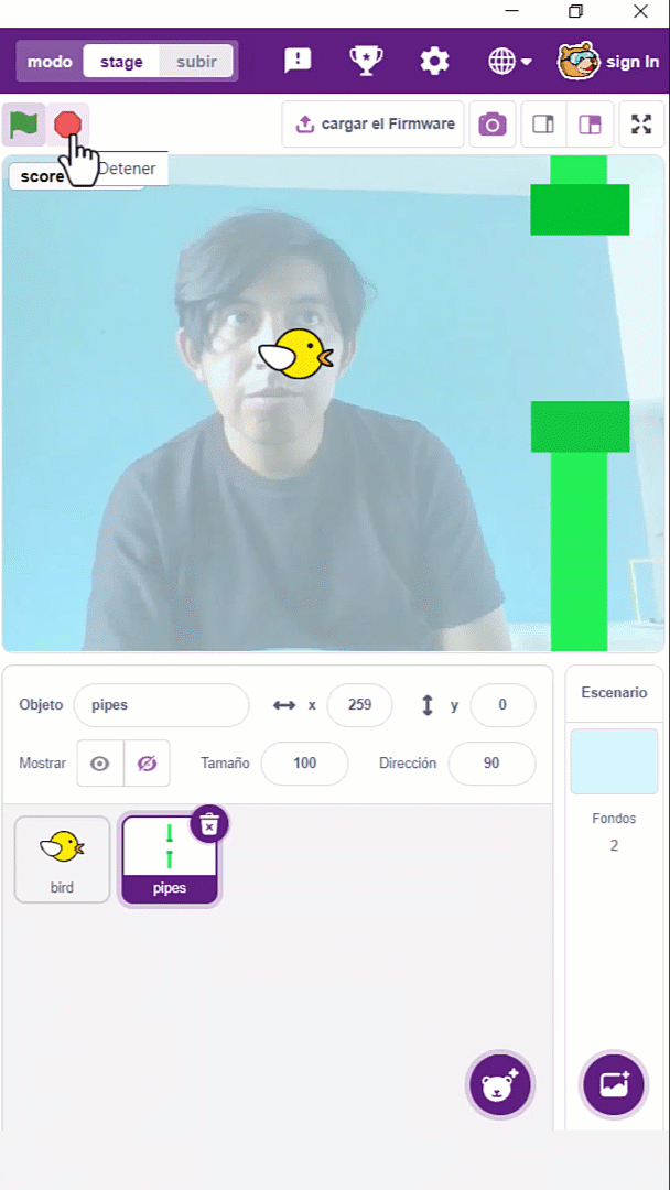 Flappy Bird IA Gif