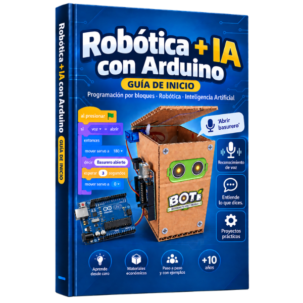 Portada del libro de Robótica para niños con Arduino